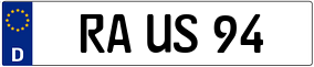 Trailer License Plate